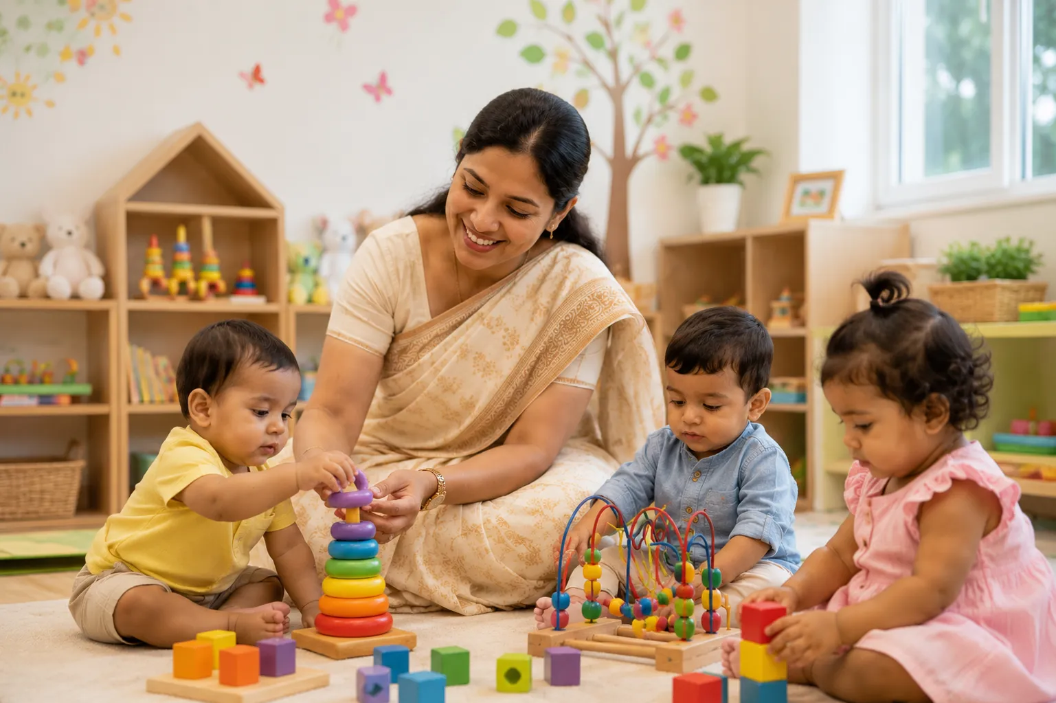 Daycare children playing