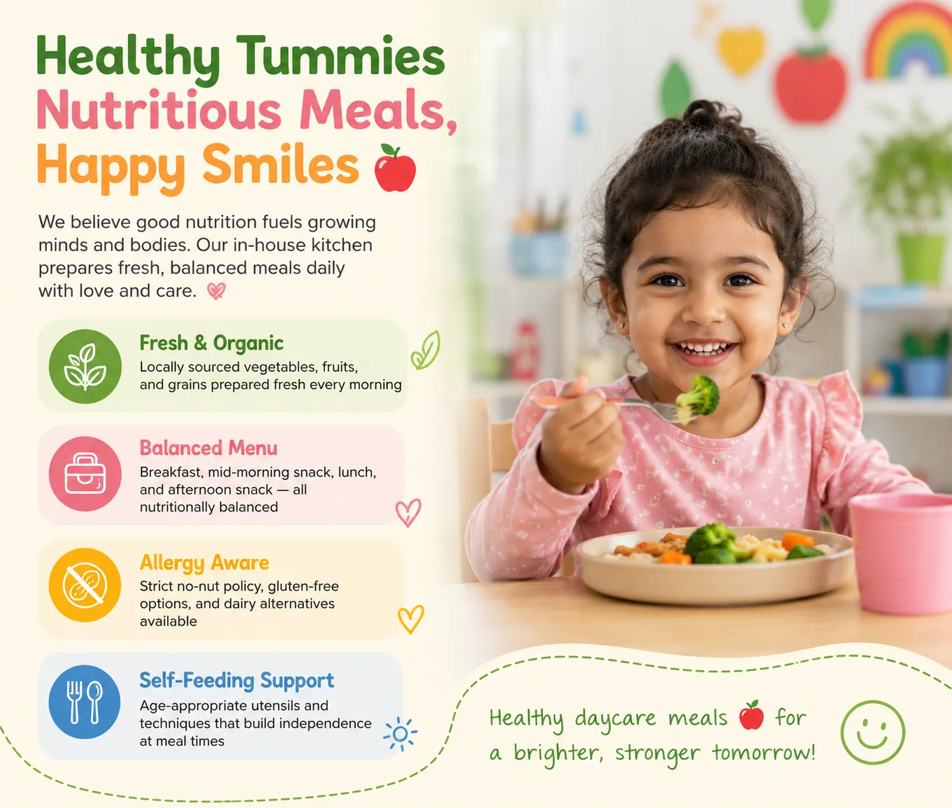 Healthy daycare meals